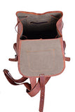 KPL Genuine Leather Backpack Rucksack Satchel Hiking Bag School Leather Bag