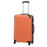 3 Pcs Travel Suitcase Luggage Set Multi-Directional Wheels Size 20" 24" 28" | Orange
