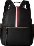 Tommy Hilfiger Women's Althea Pebble PVC Backpack Black One Size