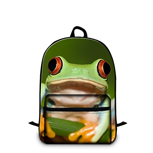 Crazytravel Cotton Canvas Animal Shoulder Rucksack Daypack School Bag For Kids Adult