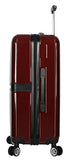 Nicole Miller New York Ria Collection Hardside 3-Piece Spinner Luggage Set: 28", 24", and 20" (Burgundy)
