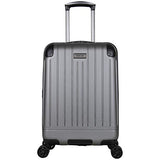 Kenneth Cole Reaction Flying Axis Collection Lightweight Hardside Expandable 8-Wheel Spinner Luggage, Silver, 20-Inch Carry On