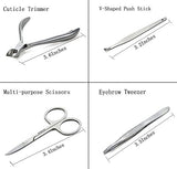 Keiby Citom Professional Stainless Steel Nail Clipper Set Nail Tools Manicure & Pedicure Set Of