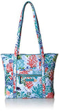 Vera Bradley Iconic Small Vera Tote, Signature Cotton, Shore Thing