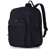 Nylon Casual Travel Daypack Backpack With 15.6 Inch Laptop Compartment, With Trolley Strap, Large