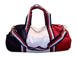 Tommy Hilfiger Patriot Duffle Bag With Wide Navy, Red And White Stripe Handles