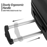 AOUZE Practical 3-Piece Luggage Set, Hard-Sided Luggage with Combination Lock Spacious Storage Space and Fully Lined Interior with Lined Compartments to Keep Your Belongings Organized