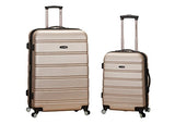 Rockland Luggage 20 Inch 28 Inch 2 Piece Expandable Spinner Set, Champagne, One Size