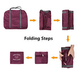 G4Free Lightweight Foldable Travel Duffel Bag Carry-on Luggage Airlines Trip Tote Bag Accessories