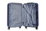 Dukap Luggage Crypto Lightweight Hardside 3 Piece Set 20''/28''/32'' Blue
