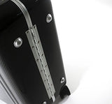 Zero Halliburton Carbon Fiber Carry-On 4-Wheel Spinner Travel Case (One Size, Black)