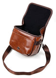 DURAGADGET Small Brown PU Leather Satchel Carry Bag - Compatible with The Redragon M702 Phoenix