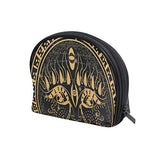 Cosmetic Bag Ethnic Sun Face In Golden Dreamcatche Customized Shell Makeup Bags Organizer