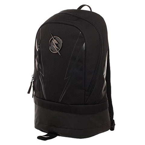 Dc Zoom Backpack - Black Polyester Backpack With Bottom Compartment