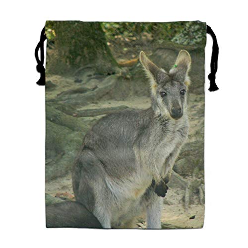 Animal Wallaroo Print Drawstring Bag Sack Totes Gym Bag Party Favors for Kids