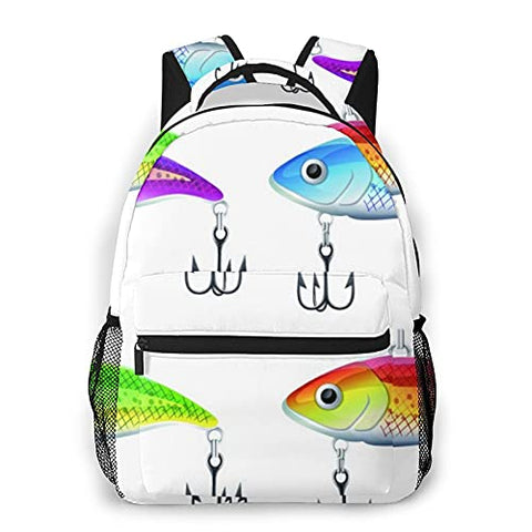 Multi leisure backpack,Set Of Fishing Lures, travel sports School bag for adult youth College Students