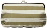 C.R. Gibson Wedding Day Travel Emergency Kit Clutch, Gold Stripe, One Size
