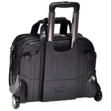 McKleinUSA Damen 80715 R Series Leather Detachable-Wheeled Laptop Case (Black)