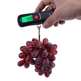 AMZVASO - Portable 50kg/10g LCD Digital Display Electronic Luggage Suitcase Weight Hanging Black