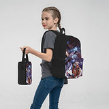 The Bin-Ding Of Is-Aac Backpack Three-Piece Cartoon School Bag With Pencil Case Messenger Lunch Bag