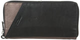 Derek Alexander Full Zip Travel Wallet, Black/Bronze, One Size