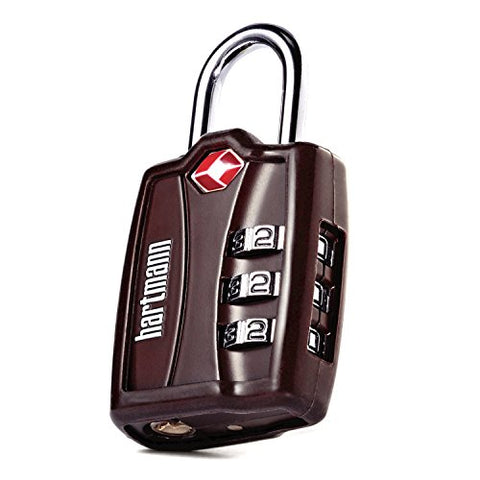 Hartmann Tsa Combination Lock With Cover Brown