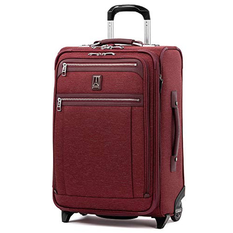 Travelpro Luggage Platinum Elite 22" Carry-On Expandable Rollaboard W/Usb Port, Bordeaux
