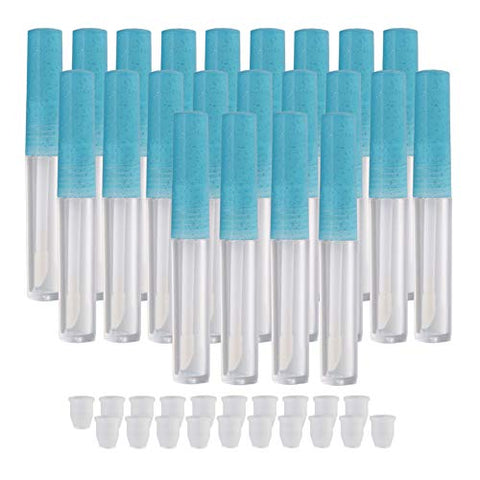 20Pcs 1.3ML Blue Empty Tubes Lip Gloss Balm Cosmetic Mini Containersini Containers