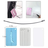 Carise New Brushed Aluminium Luggage Tags Suitcase Label Address ID Baggage Tag Travel