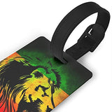 Luggage Tags - Jamaican Flag Lion Travel Baggage ID Suitcase Labels Accessories 2.2 X 3.7 Inch