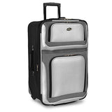 U.S. Traveler New Yorker 4-Piece Luggage Set in Silver Gray