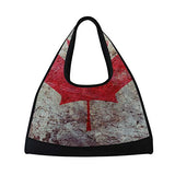 HUVATT Duffel Bags Retro Canadian Flag Womens Gym Yoga Bag Fun Tote Beach Bag for Men