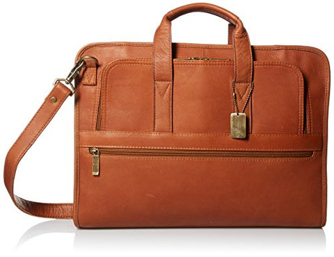 Claire Chase Sydney Briefcase, Saddle, One Size