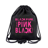 Blackpink Gifts Set For Blink - 1 Blackpink Darwstring Bag Backpack, 12 Blackpink Stickers, 1 Blackpink Lanyard, 4 Button Pins, 1 Phone Finger Ring Stand, 1 Keychain, 1 Tattoo Sticker