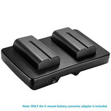 Neewer NP-F Battery to V-Mount Battery Converter Adapter for LED Light, Field Monitor, 5D2 Rigs,