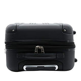 Travelers Club Sky+ Luggage Set, Black, 5 Piece