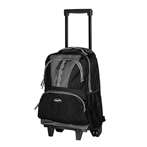 Olympia Luggage 18" Rolling Backpack, Black, One Size