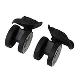 BQLZR 10.5cm Black W232 Luggage Caster 360 Degree Rotation Replacement Parts Wheels for Luggage