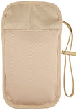 Amazonbasics Rfid Travel Neck Stash Wallet, Khaki
