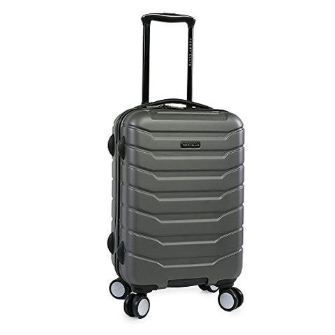 Perry Ellis Traction Hardside Spinner Carry On Luggage, Charcoal