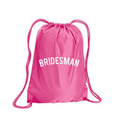 Bridesman Cinch Pack In Hot Pink - Large 17X20