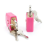 Miami CarryOn TSA Approved Padlock - TSA Keyed Luggage Lock, 0.9 Inch Wide - Pink