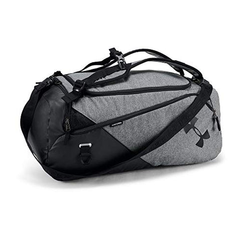 Under Armour Contain 4.0 Backpack Duffle, Graphite Medium Heat (040)/Black, One Size
