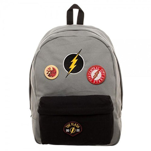 DC Comics The FLASH Grey DIY PATCHES Backpack BAG