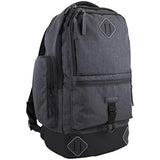 Fuel High Capacity Lifestyle Backpack with High Density Foam Straps, Graphite Chambray/Black