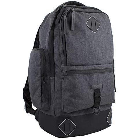 Fuel High Capacity Lifestyle Backpack with High Density Foam Straps, Graphite Chambray/Black