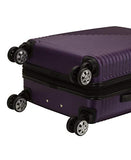 Rockland Star Trail Hardside Spinner Wheel Luggage, Purple, Carry-On 20-Inch