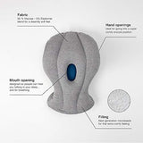 OSTRICH PILLOW ORIGINAL Travel Pillow for Airplane Flying - Travel Accessories for Head Support, Power Nap on Flight and Desk - Sleepy Blue