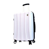 Mia Toro Italy Tasca Fusion Hardside 24 Inch Spinner, White