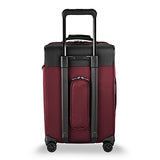 Briggs & Riley Transcend-Softside Carry-On Spinner Luggage, Merlot, 22-Inch